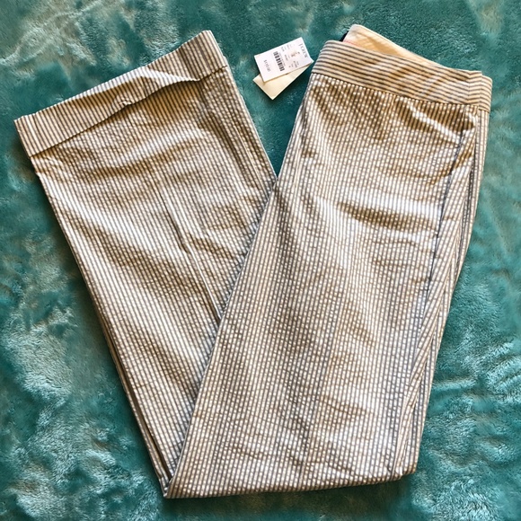 J. Crew Pants - NWT J. Crew Favorite Fit Seersucker Cuffed Trouser